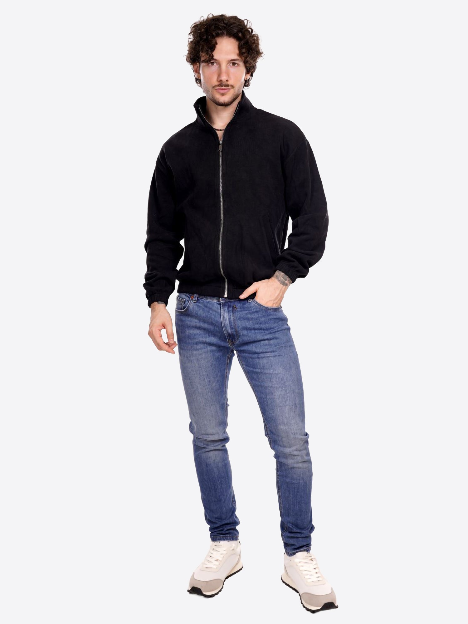 Felpa GIANNI LUPO da Uomo - nero GL8012CBLK
