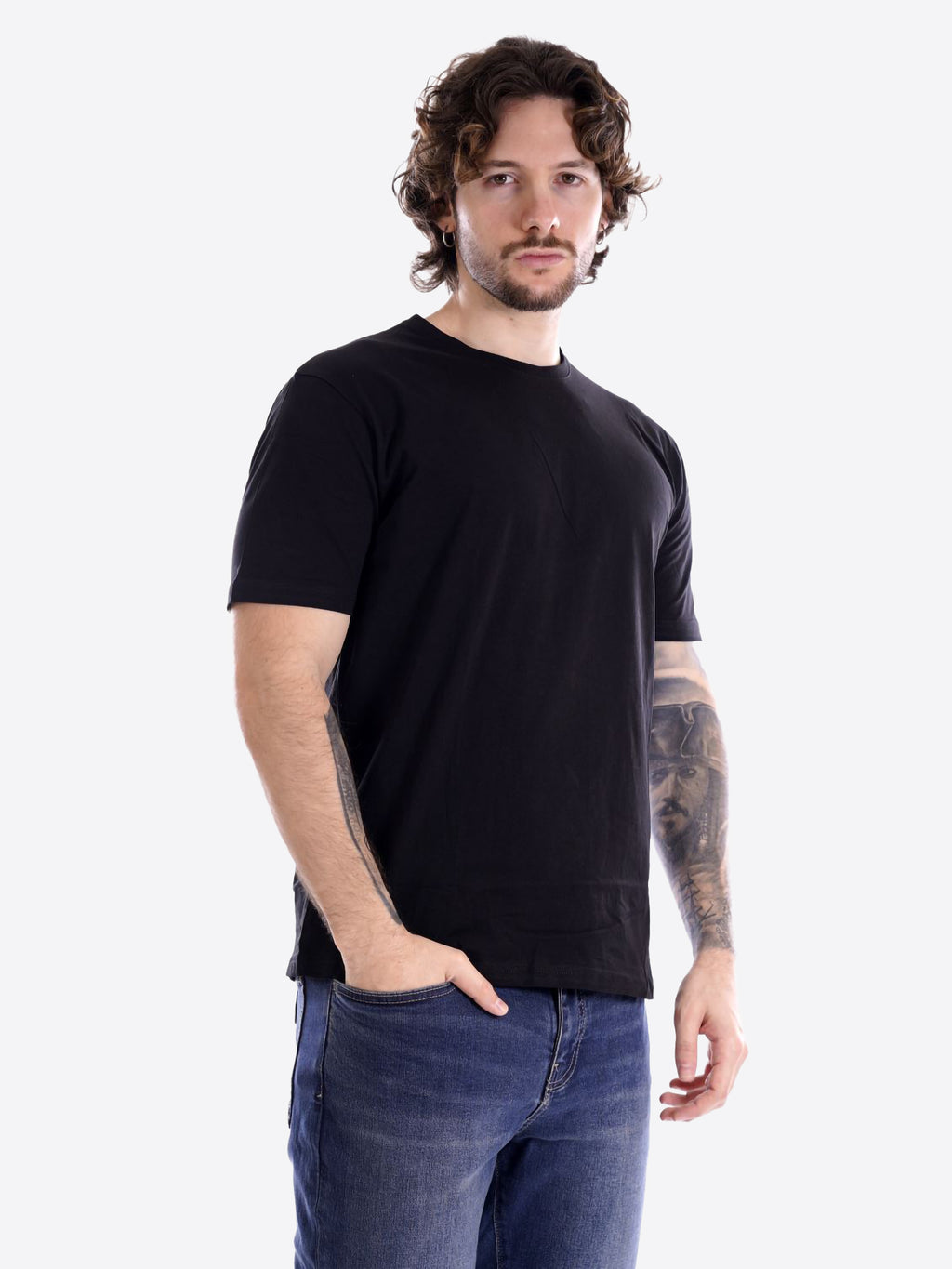 T-shirt GIANNI LUPO da Uomo - nero GL963F-25BLK