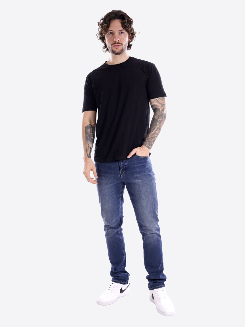 T-shirt GIANNI LUPO da Uomo - nero GL963F-25BLK