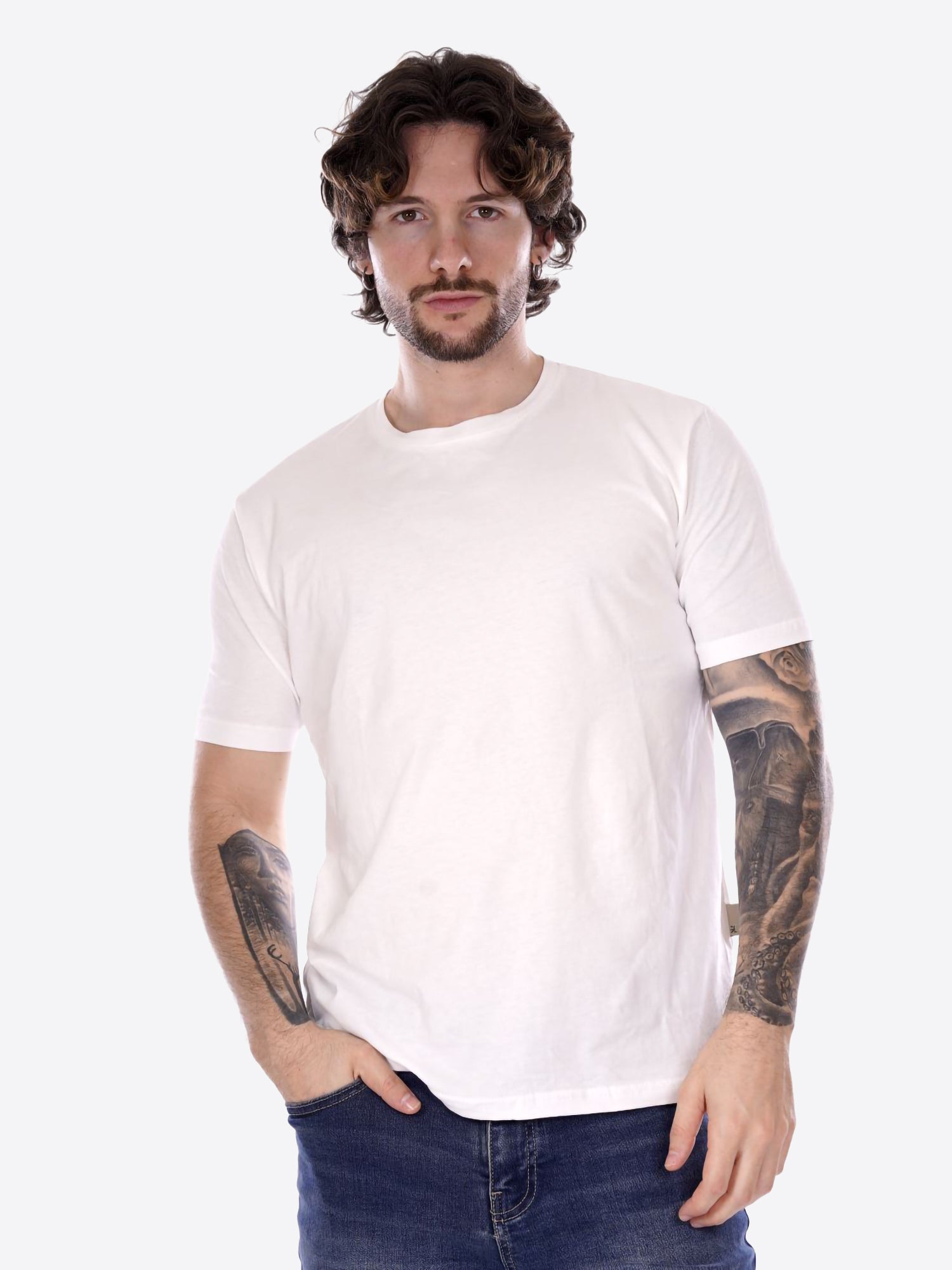 T-shirt GIANNI LUPO da Uomo - bianco GL963F-25WHT