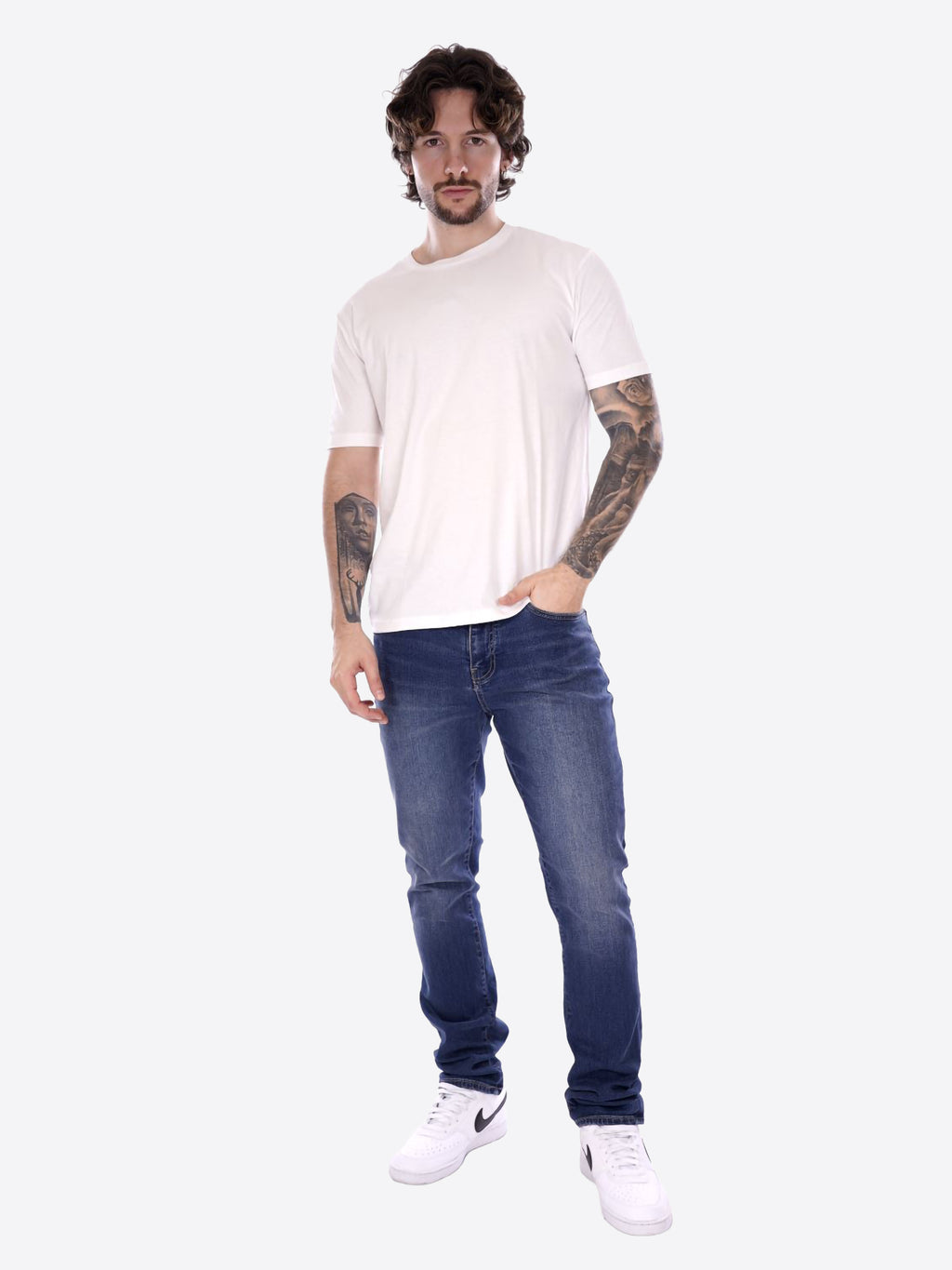 T-shirt GIANNI LUPO da Uomo - bianco GL963F-25WHT