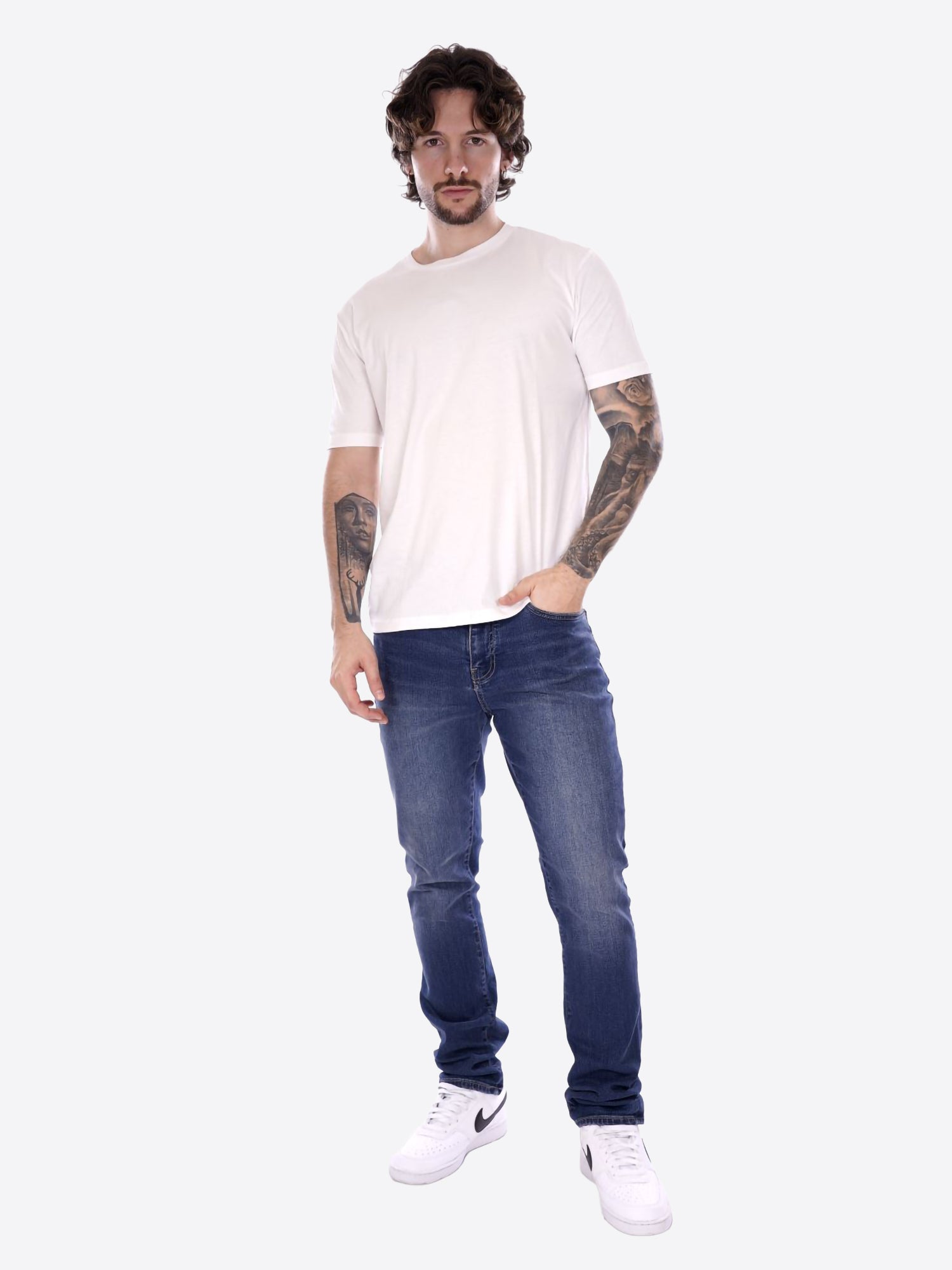 T-shirt GIANNI LUPO da Uomo - bianco GL963F-25WHT