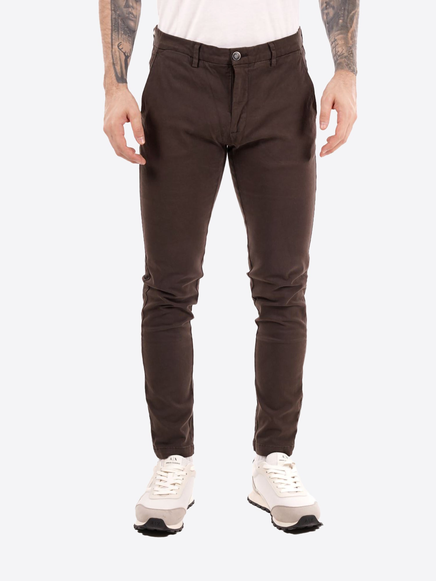 Pantalone GIANNI LUPO da Uomo - marrone TAHOMA-F25CAFFE