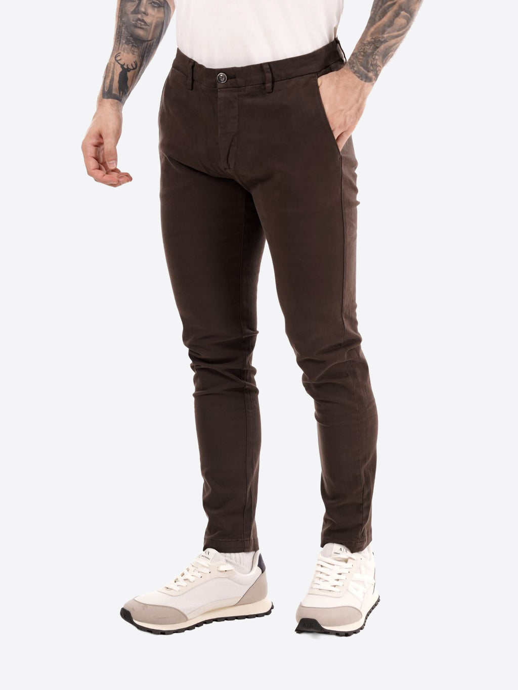 Pantalone GIANNI LUPO da Uomo - marrone TAHOMA-F25CAFFE