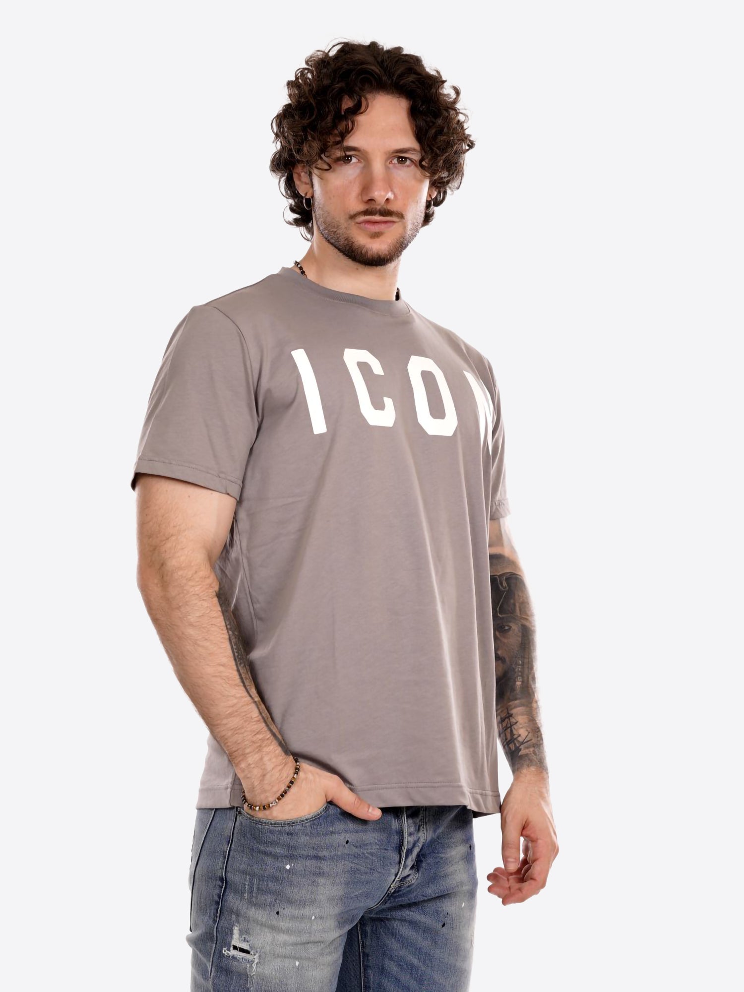 T-shirt ICON da Uomo - grigio ICUF2W6T001FERRO