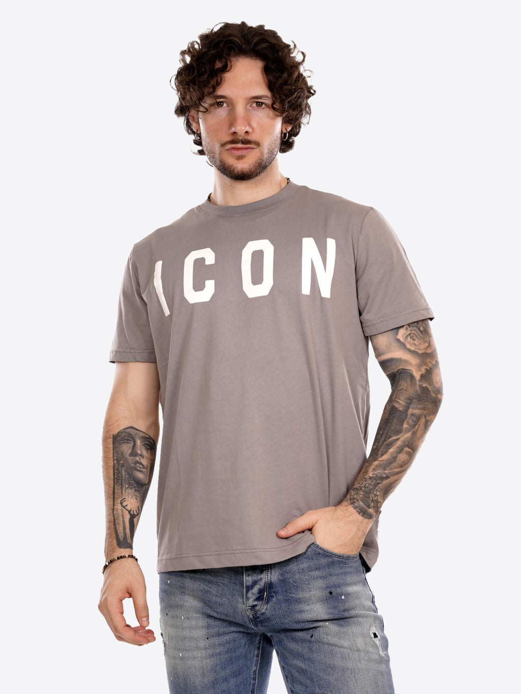 T-shirt ICON da Uomo - grigio ICUF2W6T001FERRO
