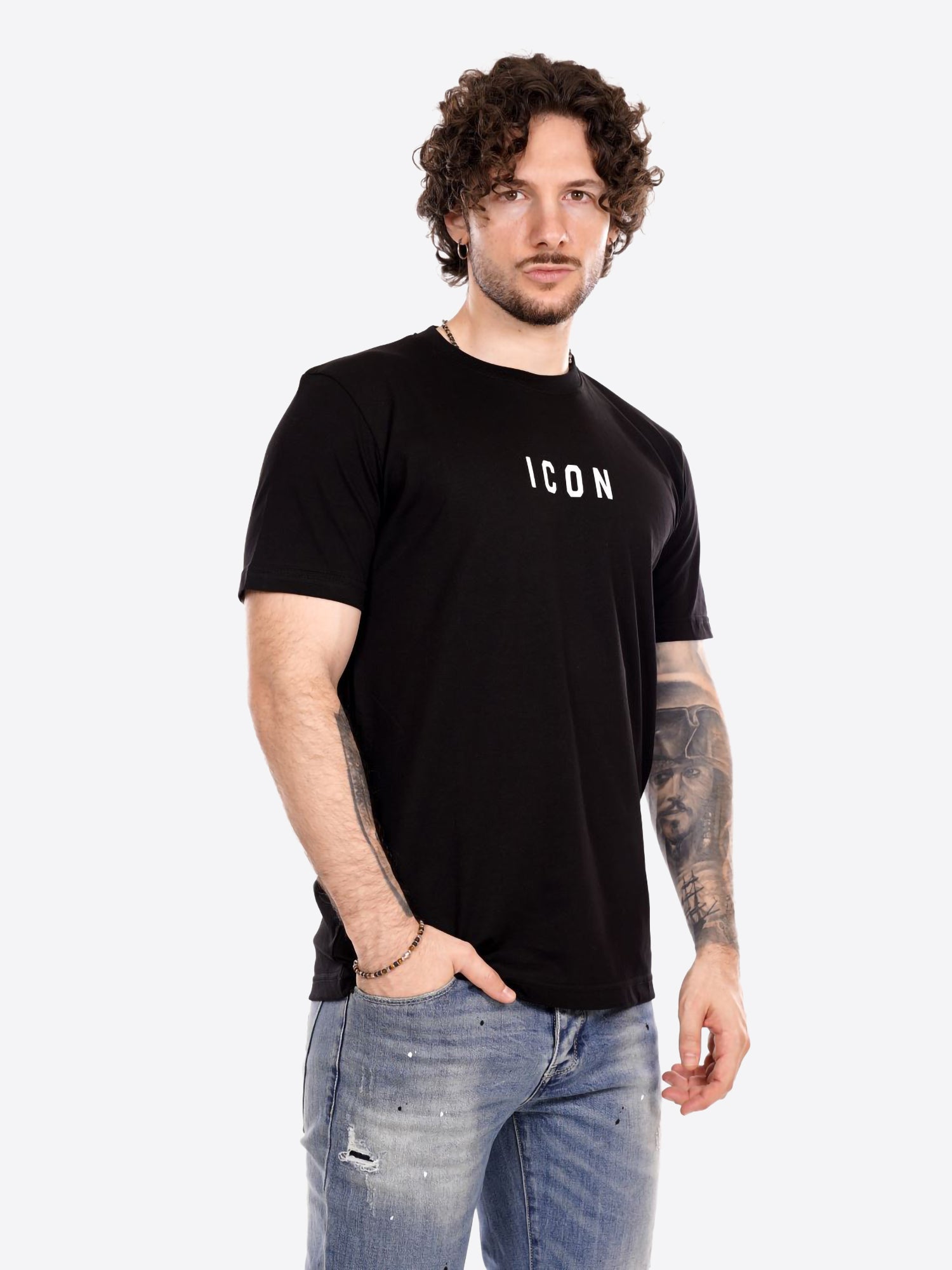 T-shirt ICON da Uomo - nero ICUF2W6T002NERO