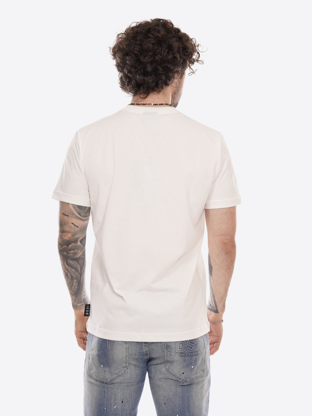 T-shirt ICON da Uomo - bianco ICUF2W6T002PANNA