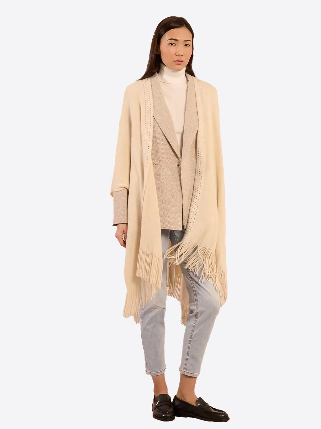 Cardigan MOLLY BRACKEN da Donna - bianco B300DHOFFWHT
