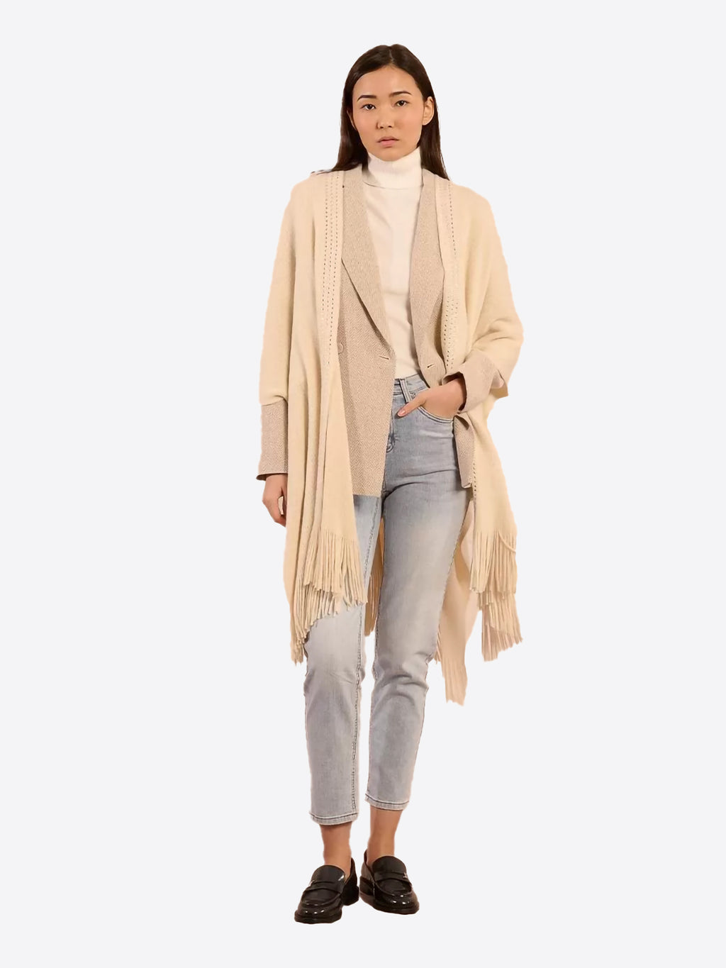 Cardigan MOLLY BRACKEN da Donna - bianco B300DHOFFWHT