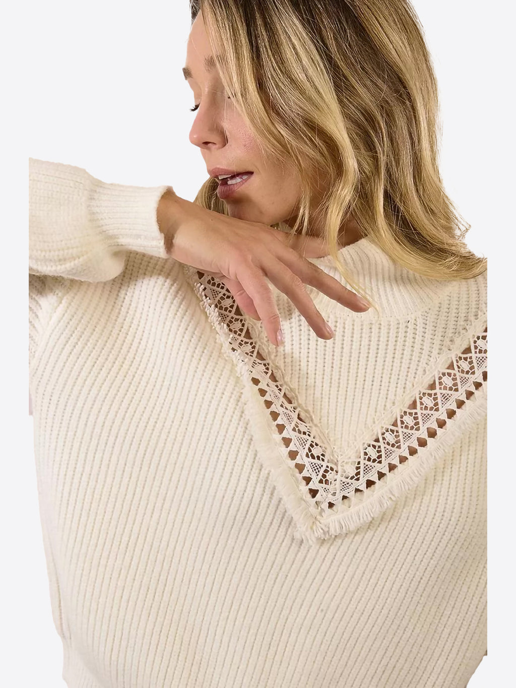 Maglia MOLLY BRACKEN da Donna - bianco LA1792PANNA