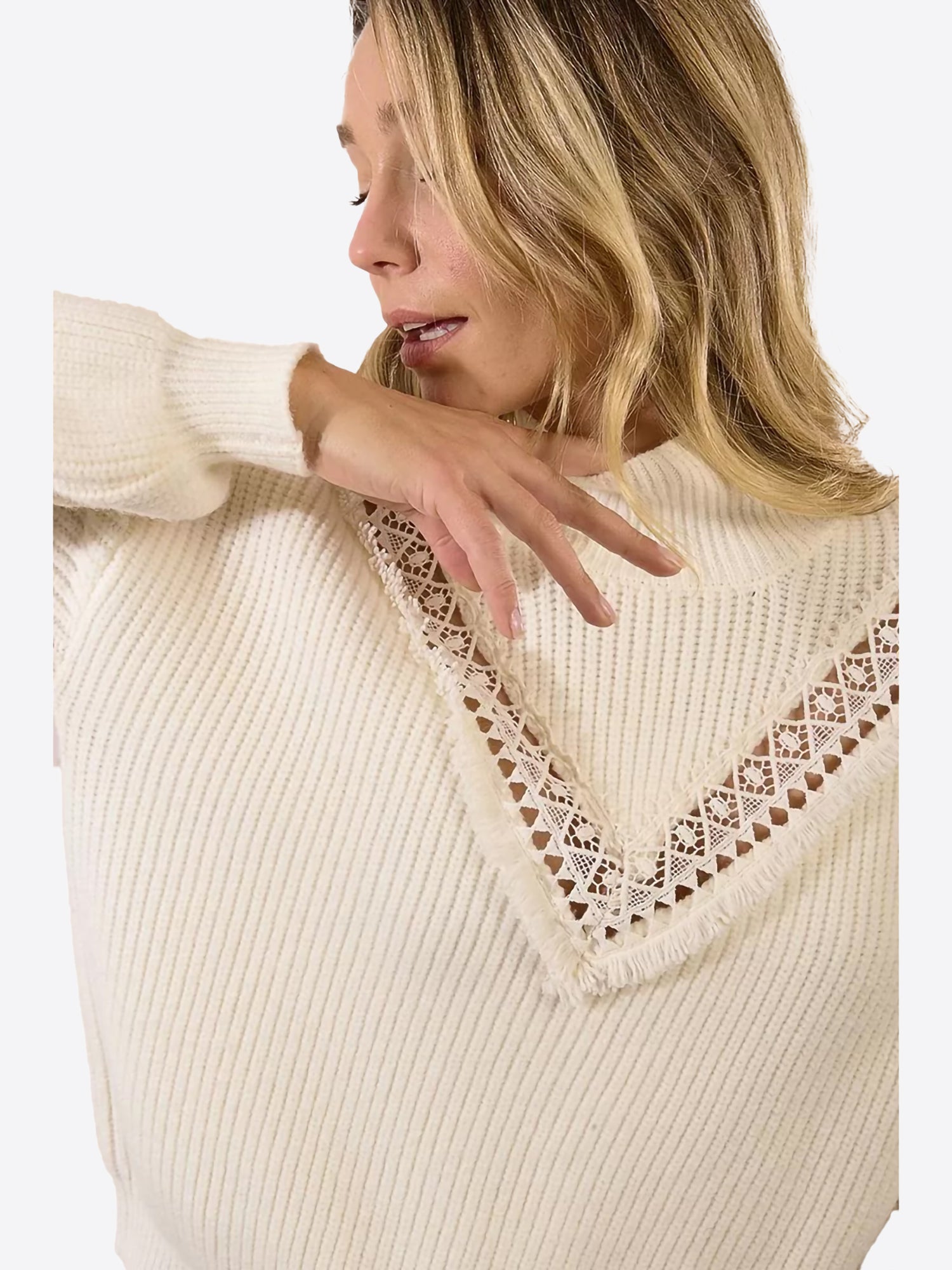 Maglia MOLLY BRACKEN da Donna - bianco LA1792PANNA