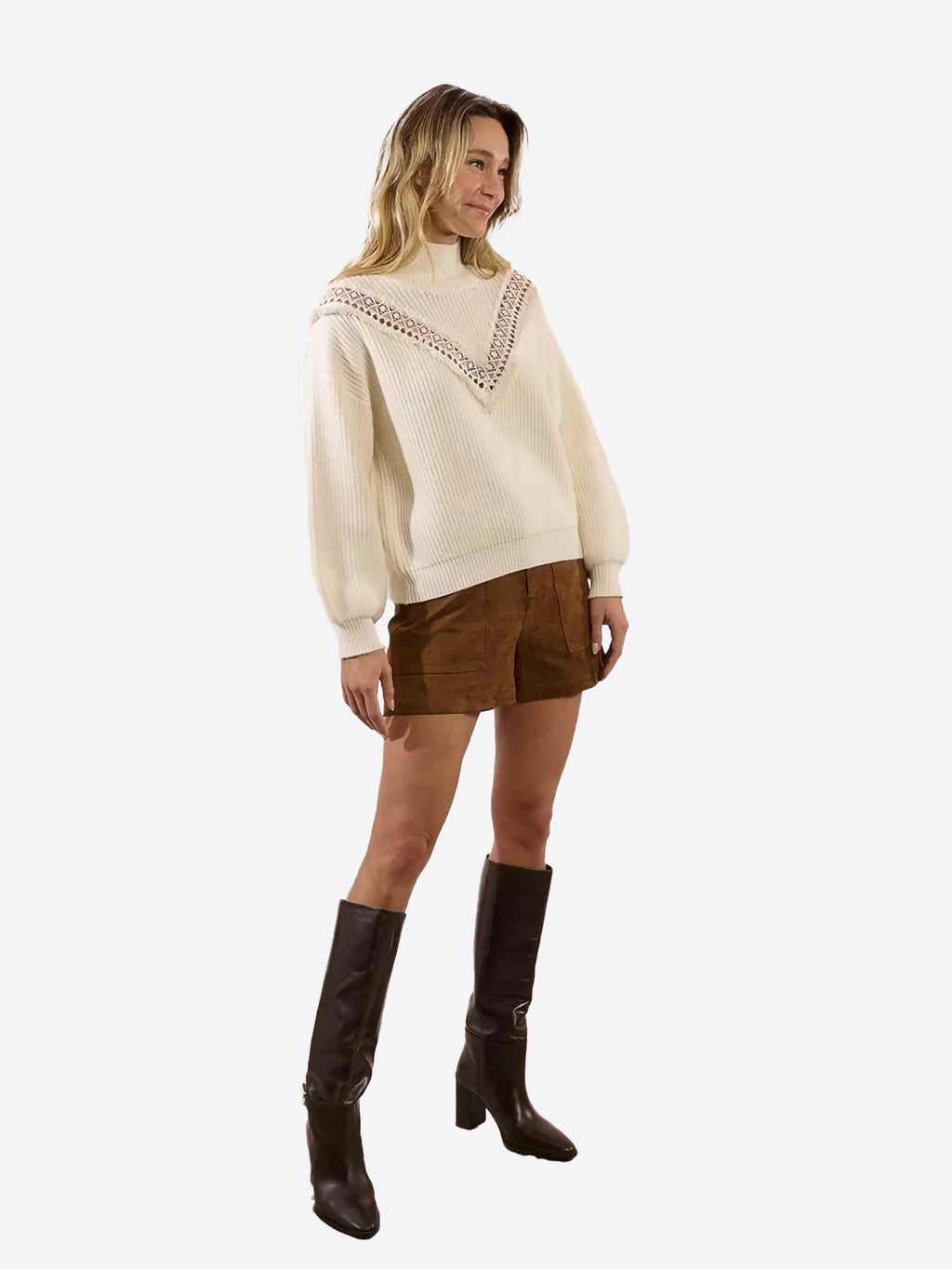 Maglia MOLLY BRACKEN da Donna - bianco LA1792PANNA