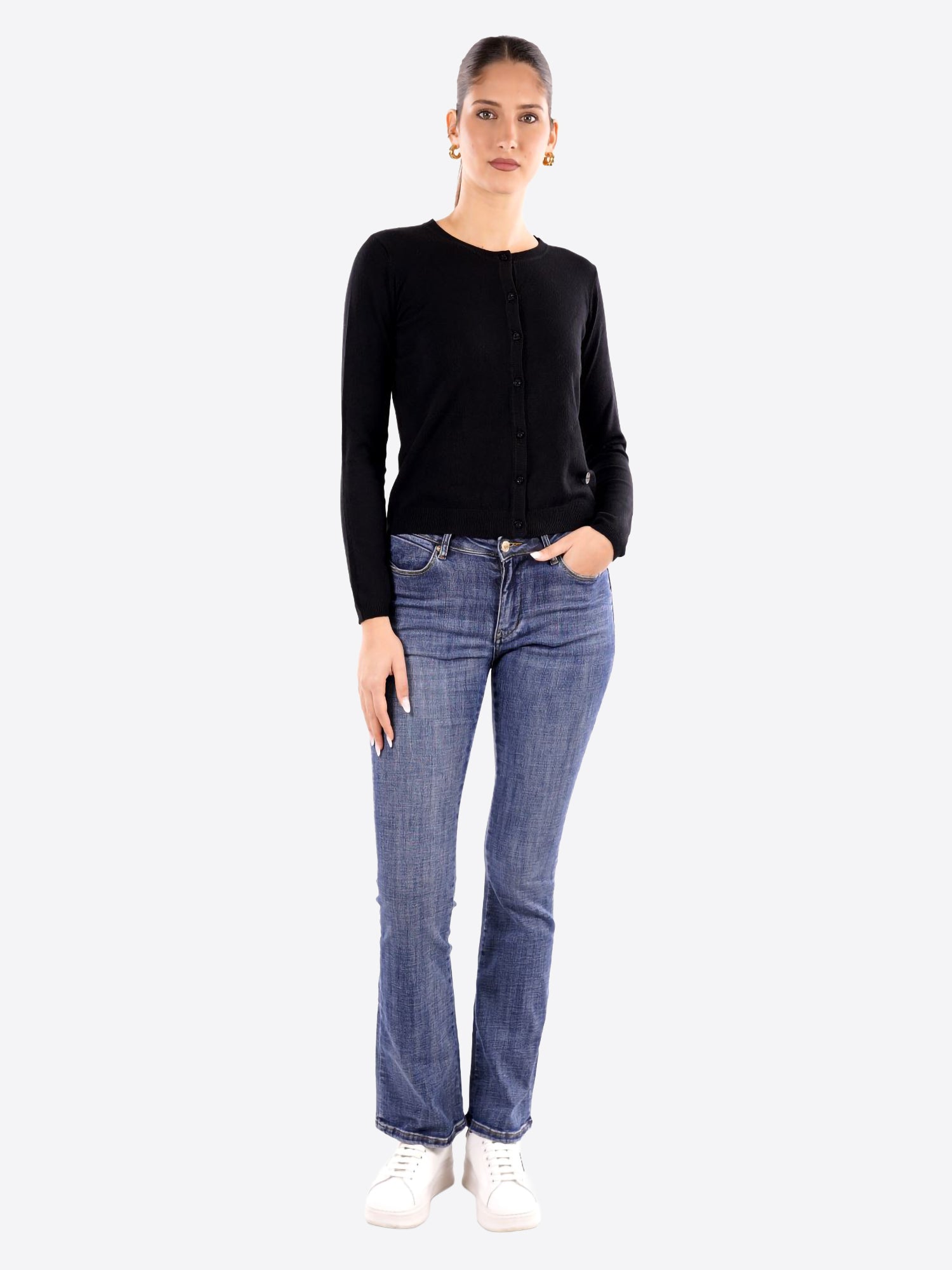 Cardigan TAKE TWO da Donna - nero DT00364BLK