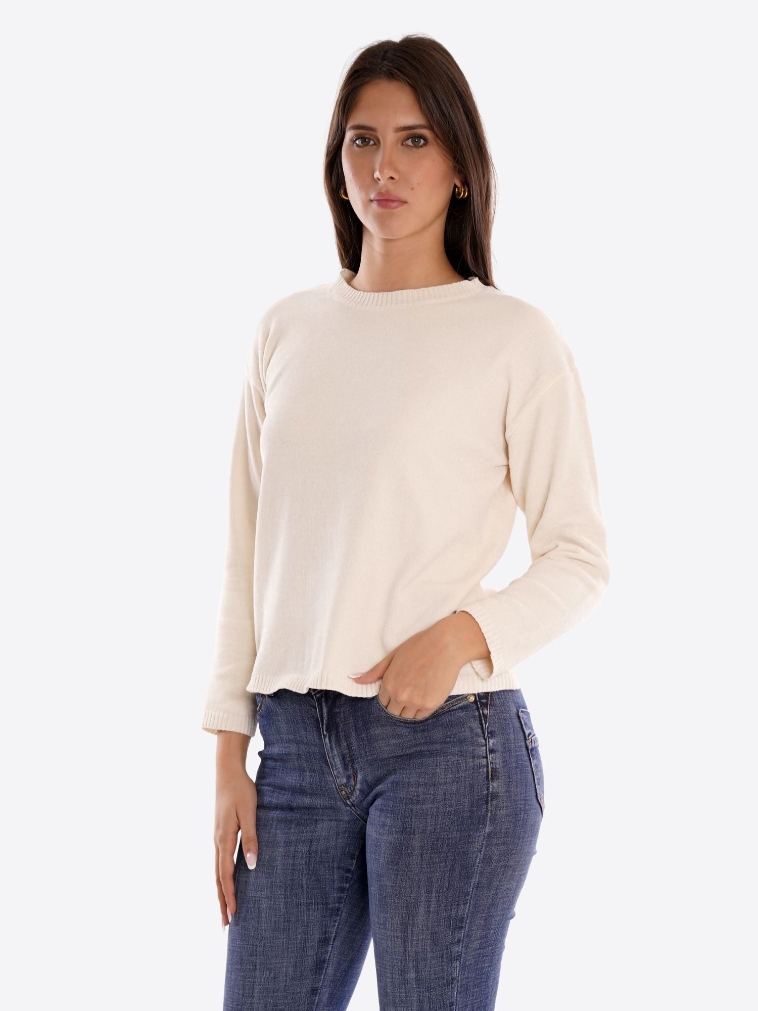 Maglia TAKE TWO da Donna - bianco DT00378PANNA