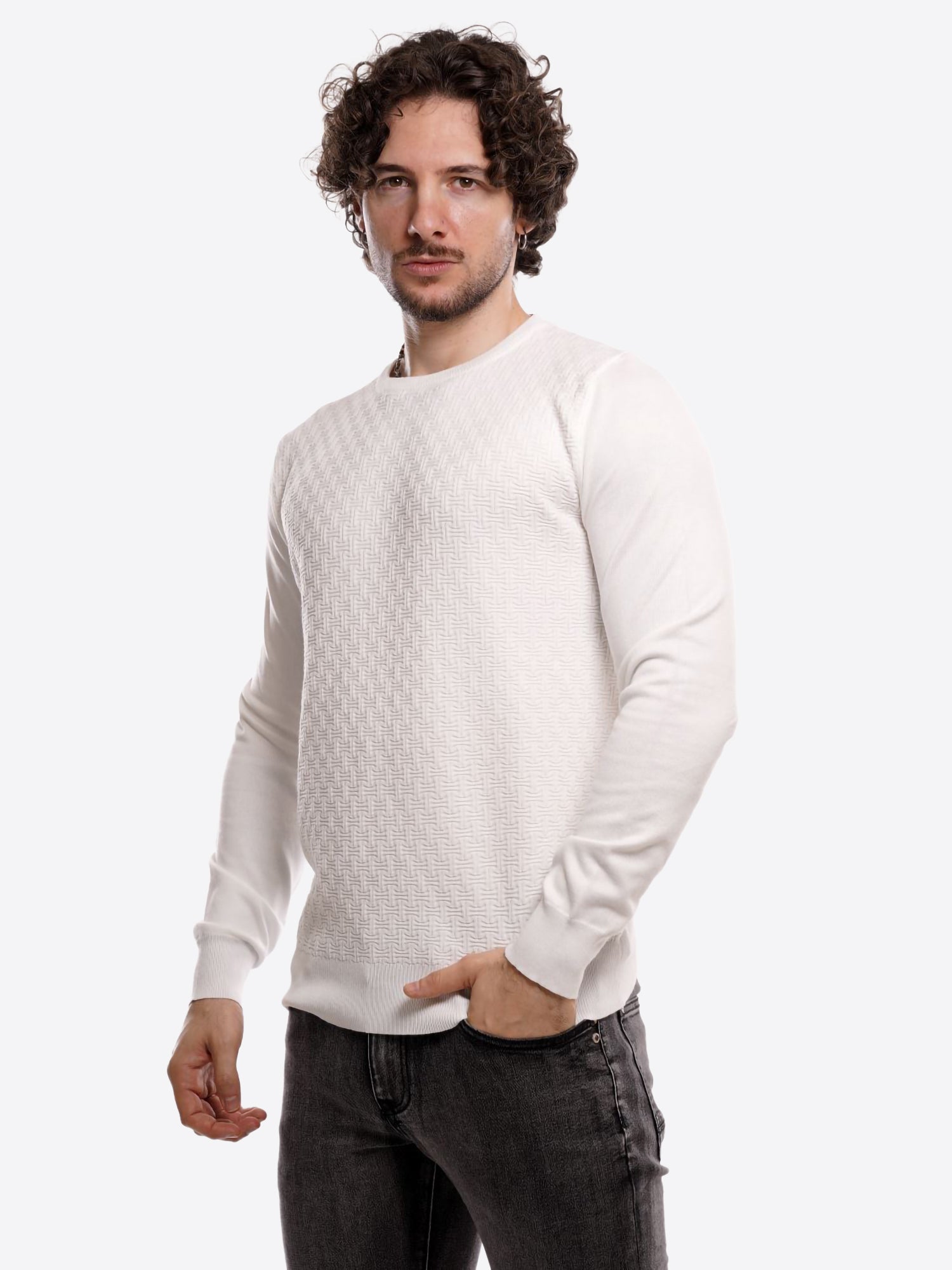 Maglia TAKE TWO da Uomo - bianco UT0464PANNA