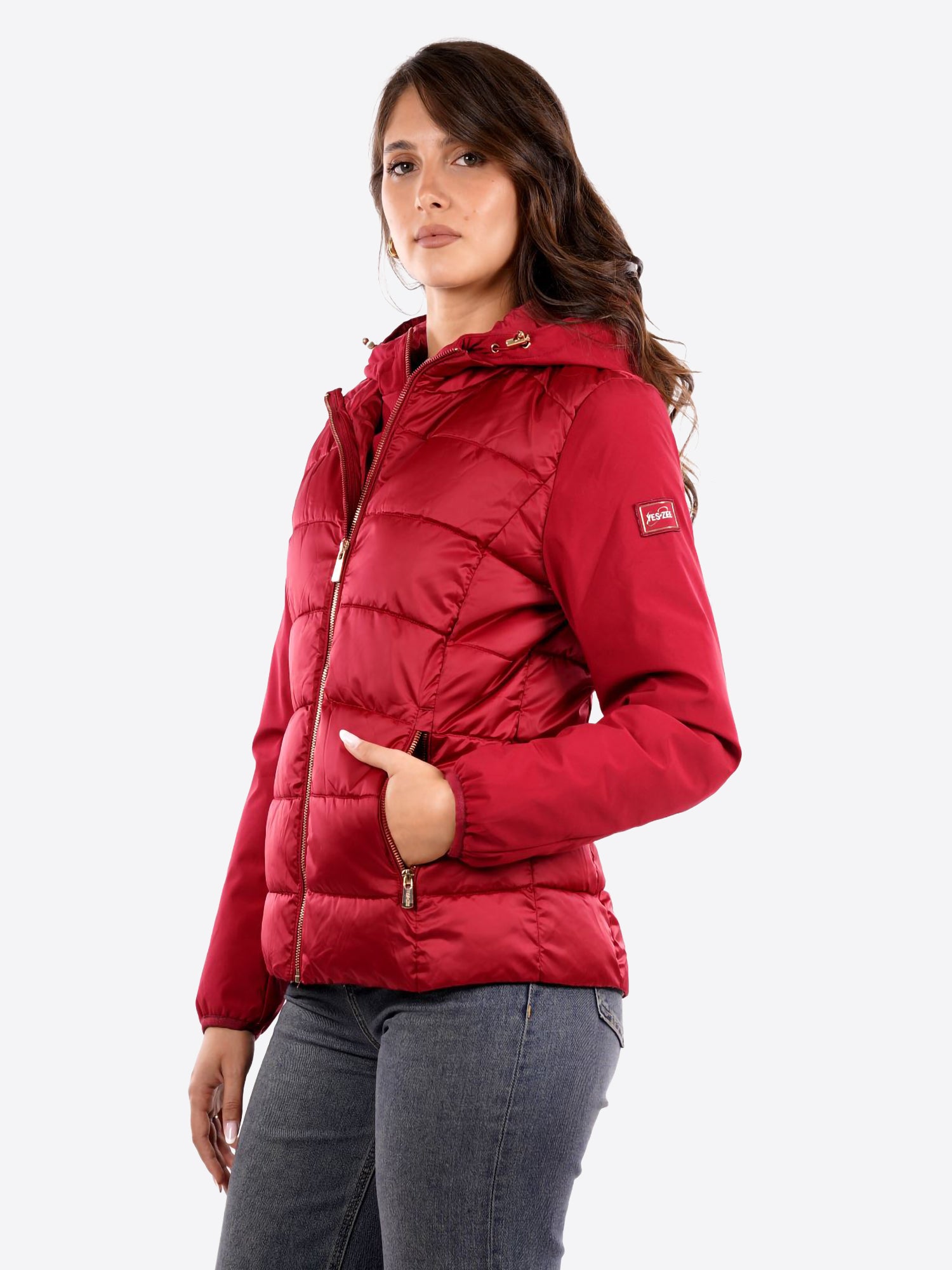 Piumino YES-ZEE da Donna - rosso J045M800562