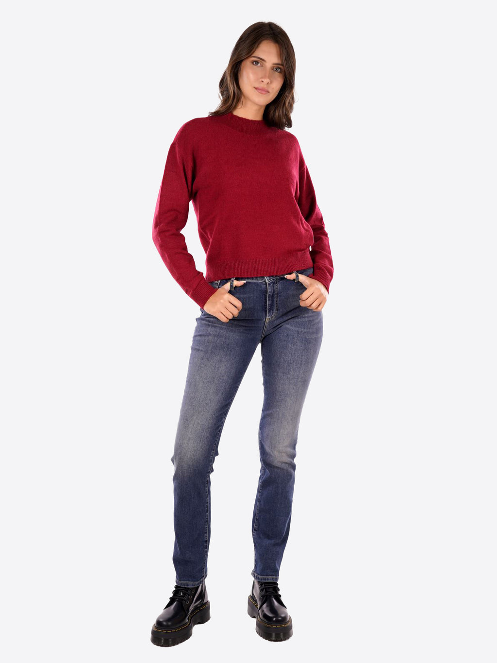 Maglia YES-ZEE da Donna - rosso M003BT00562