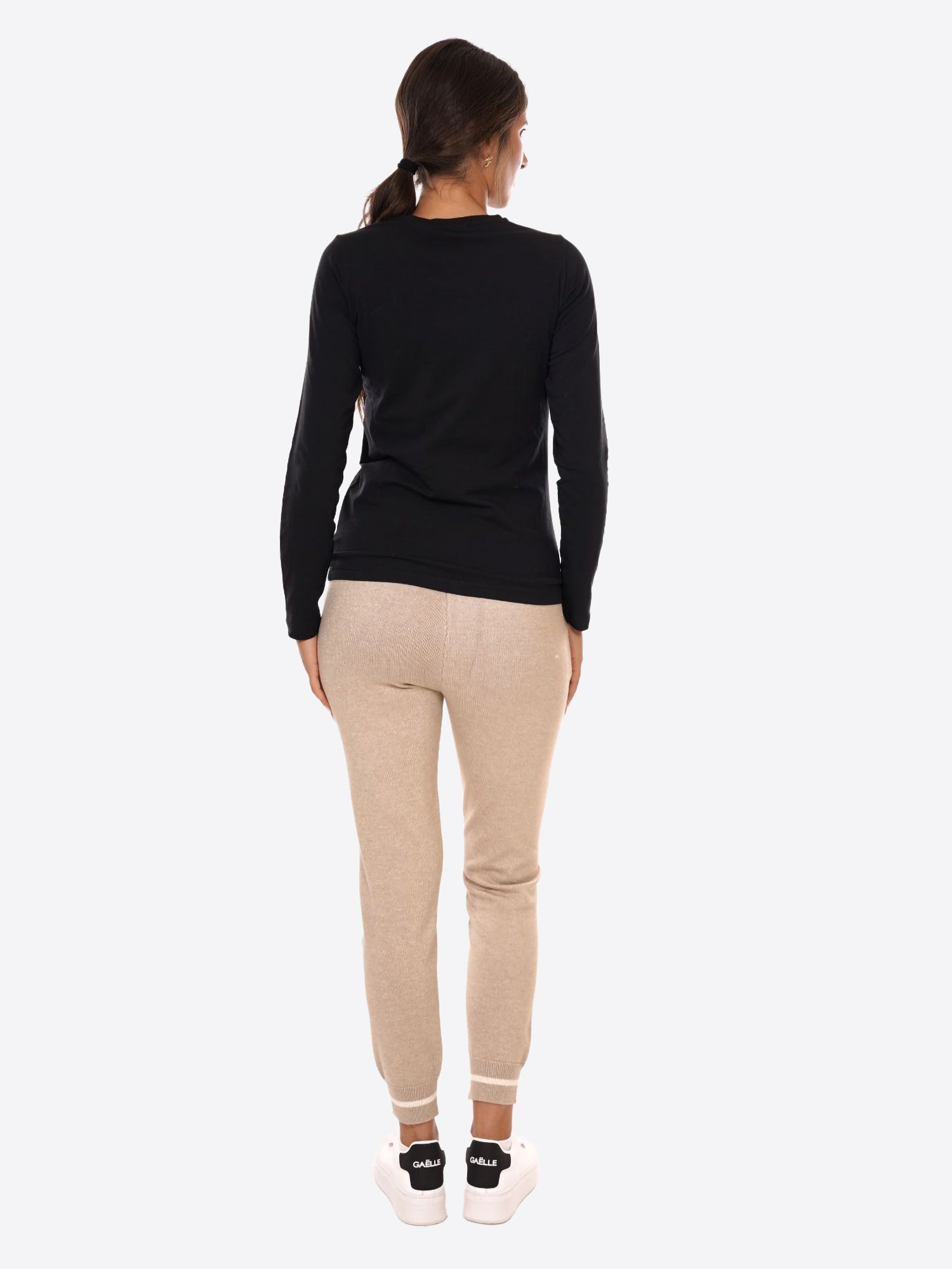 Long-shirt YES-ZEE da Donna - nero T034S700801