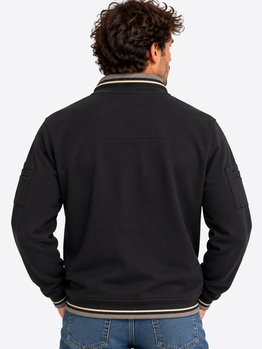 Felpa Full Zip AERONAUTICA MILITARE da Uomo - FE213434300 NERO