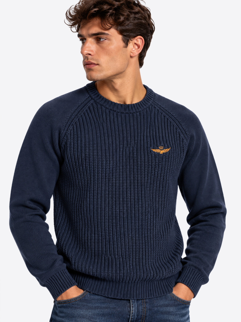 Maglione AERONAUTICA MILITARE da Uomo - MA157108184 BLU