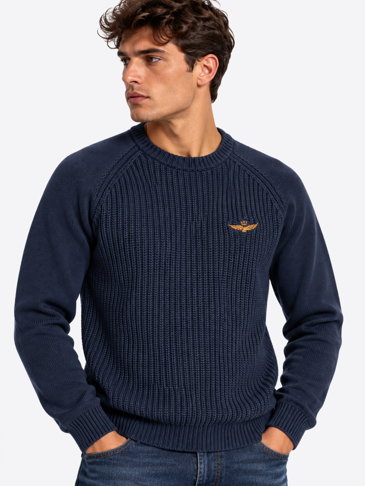 Maglione AERONAUTICA MILITARE da Uomo - MA157108184 BLU