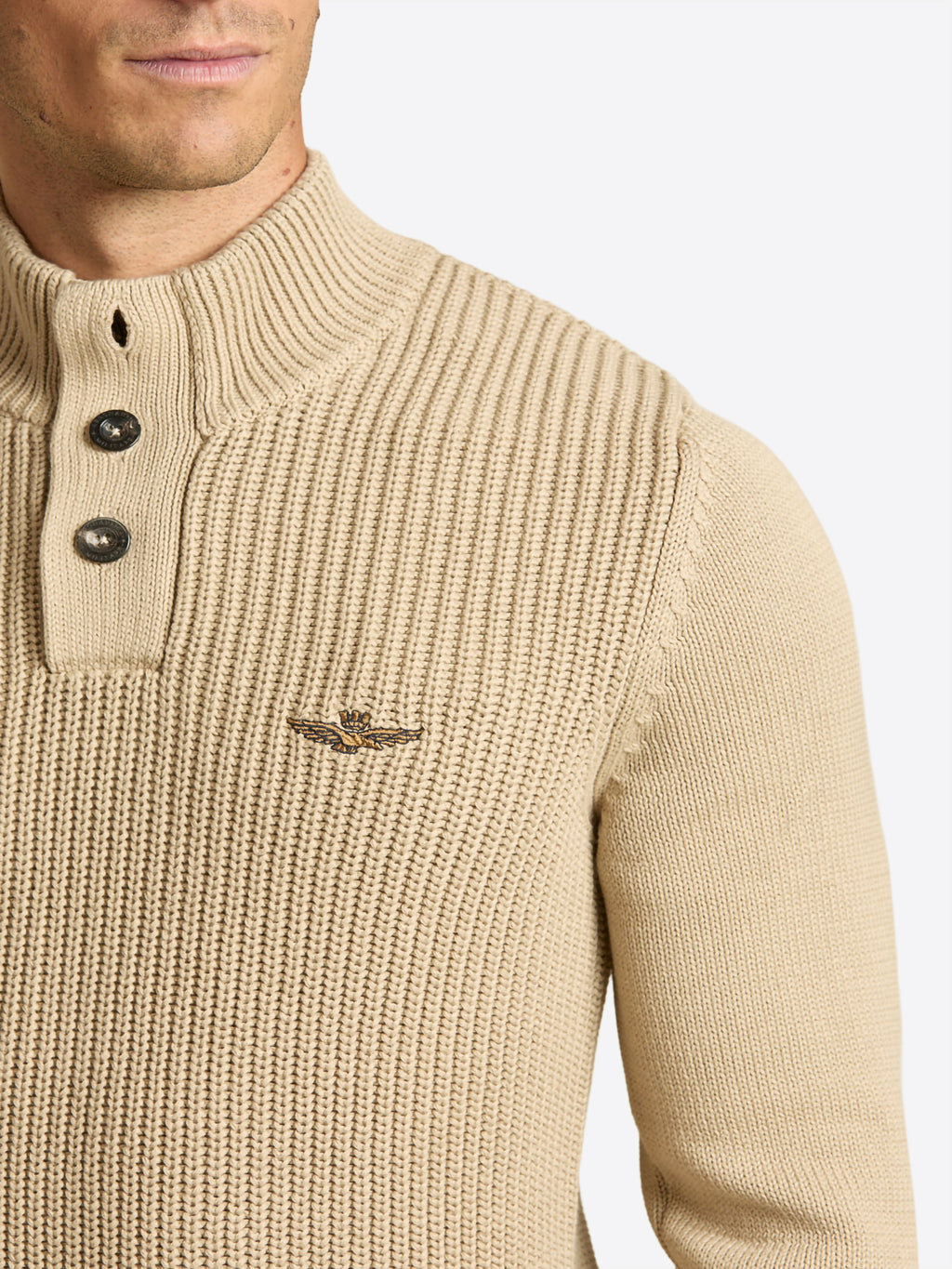 Maglione AERONAUTICA MILITARE da Uomo - beige MA157257646 BEIGE