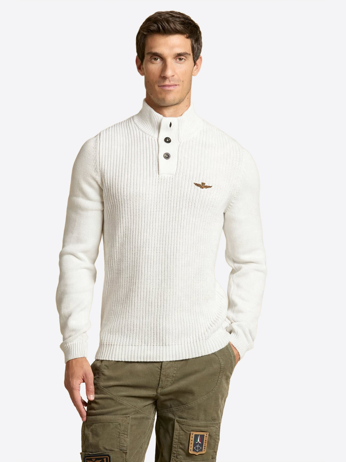 Maglione AERONAUTICA MILITARE da Uomo - bianco MA157273062 BIANCO