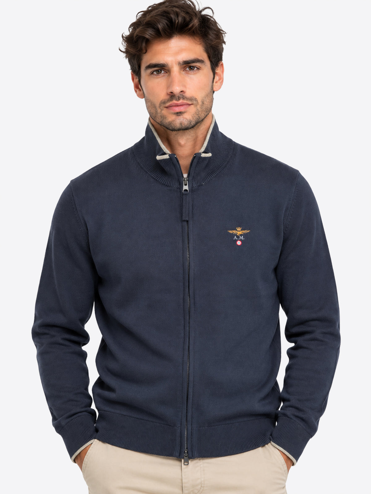 Cardigan AERONAUTICA MILITARE da Uomo - MA163208184 BLU