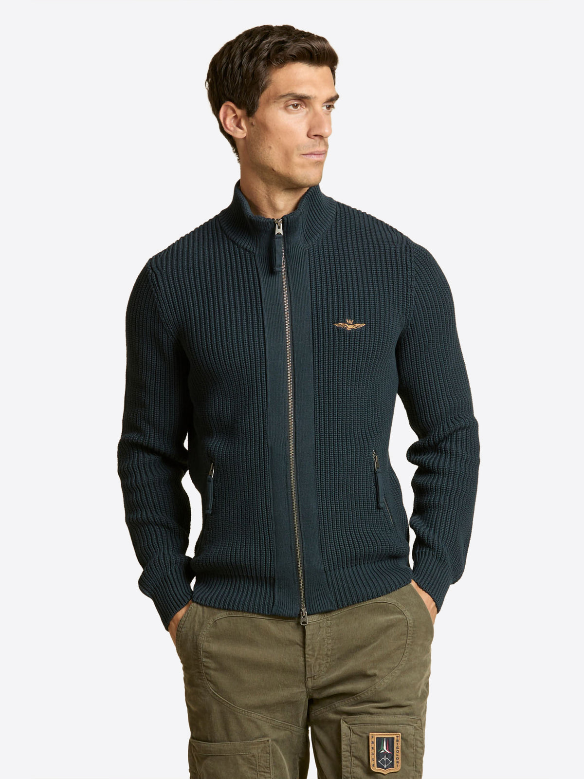 Cardigan AERONAUTICA MILITARE da Uomo - blu MA166408184 BLU