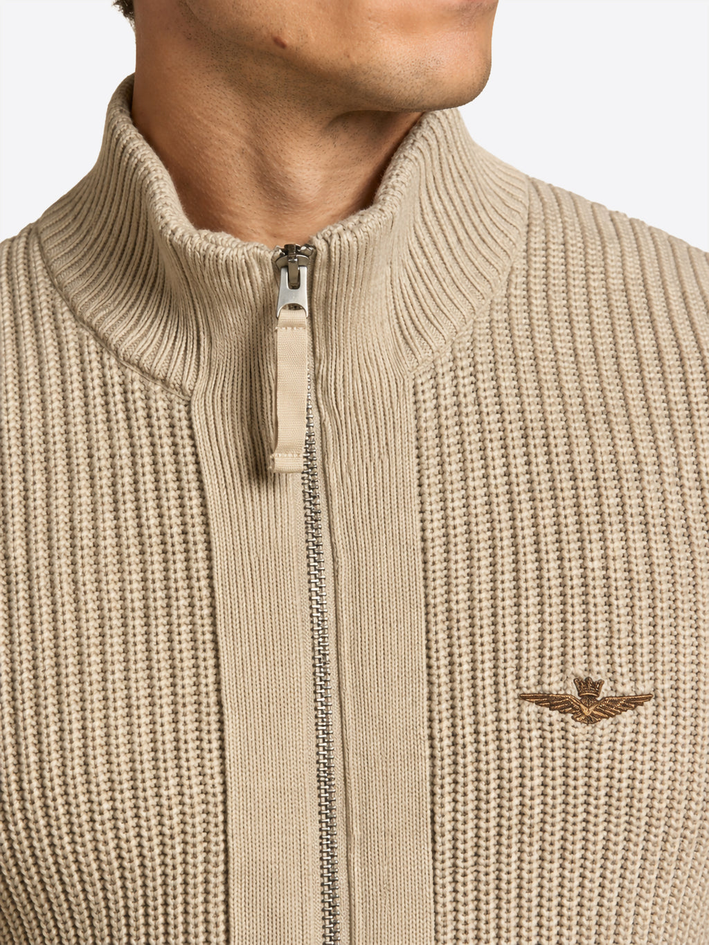 Cardigan AERONAUTICA MILITARE da Uomo - beige MA166457646 BEIGE