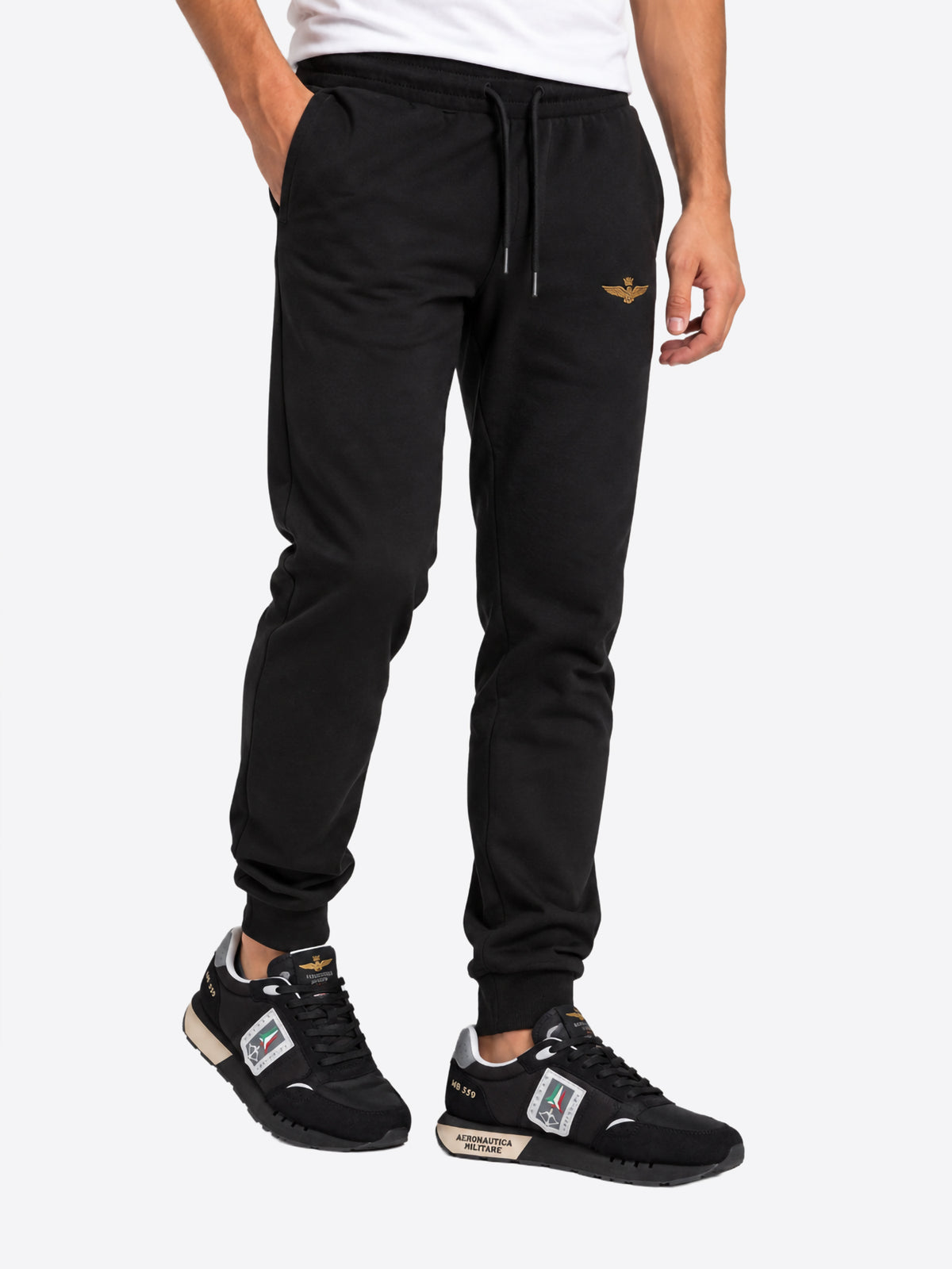 Pantalone Tuta AERONAUTICA MILITARE da Uomo - PE100834300 NERO