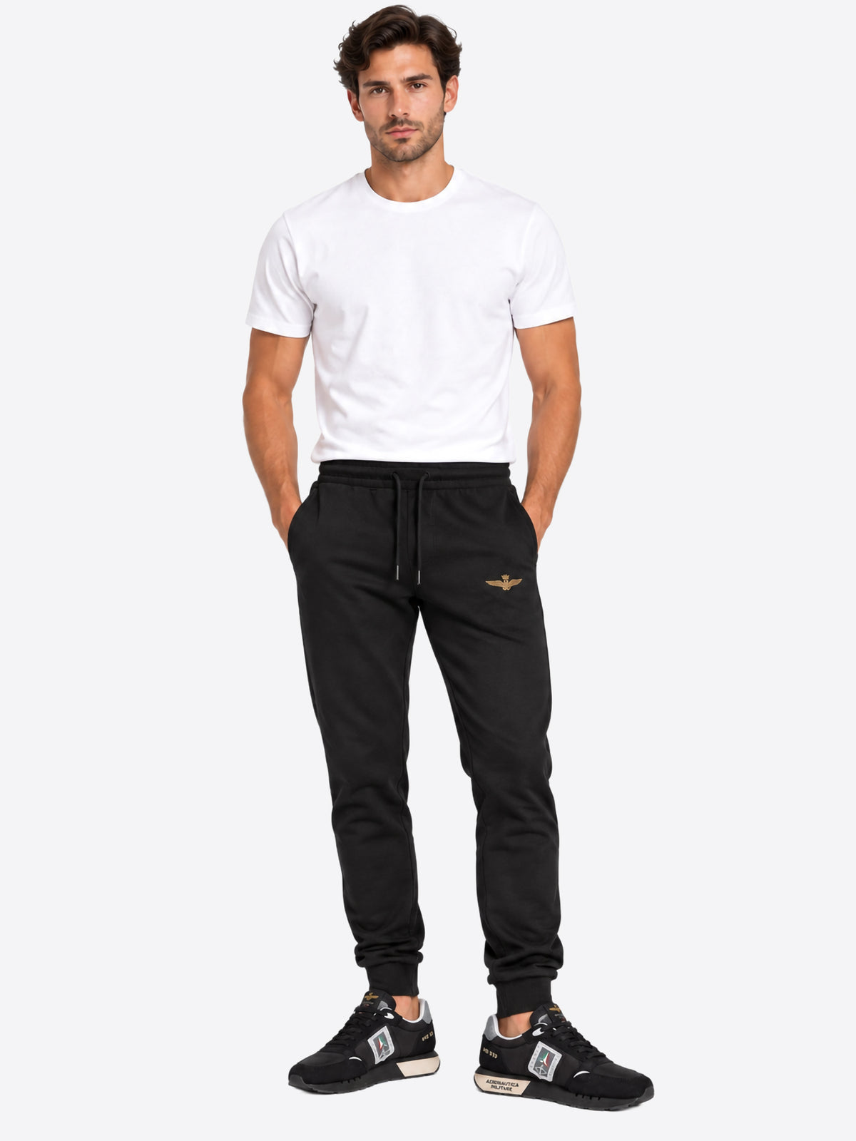 Pantalone Tuta AERONAUTICA MILITARE da Uomo - PE100834300 NERO