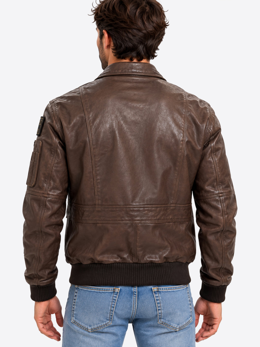 Giacca di Pelle AERONAUTICA MILITARE da Uomo - PN08460083 MARRONE