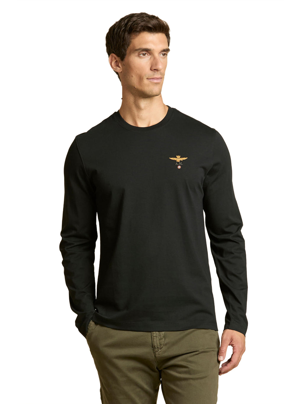 Long-shirt AERONAUTICA MILITARE da Uomo - nero TS239034300 NERO