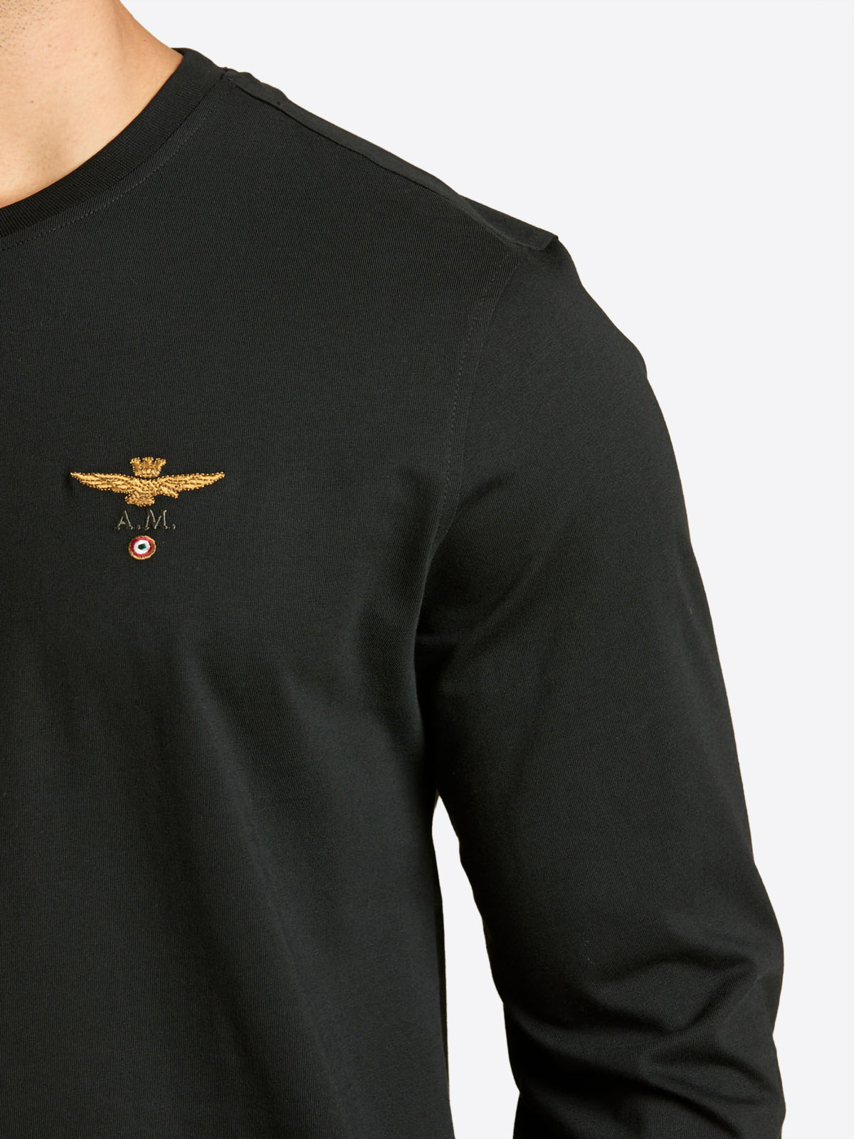 Long-shirt AERONAUTICA MILITARE da Uomo - nero TS239034300 NERO