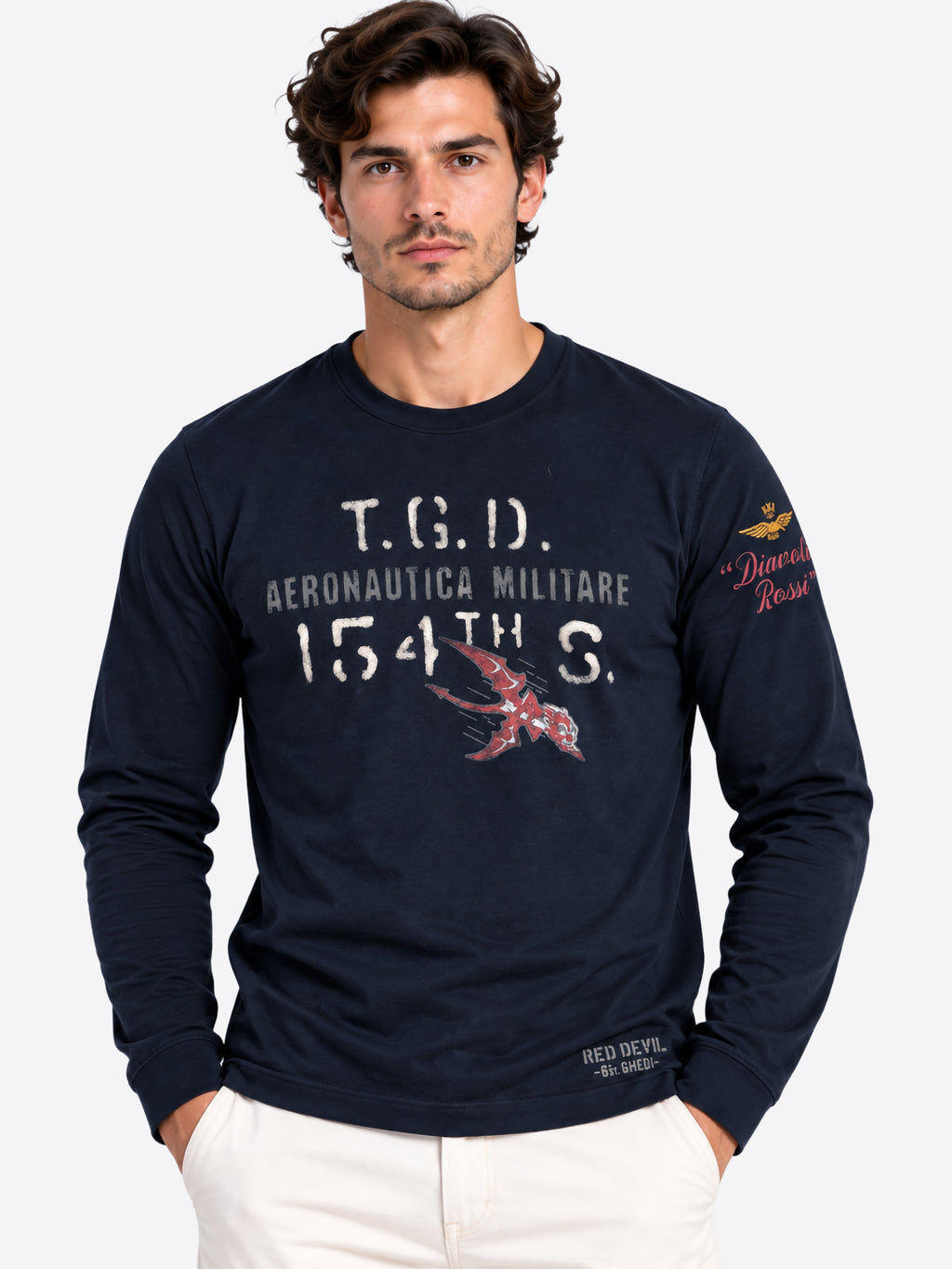 Long-shirt AERONAUTICA MILITARE da Uomo - blu TS256908184 BLU