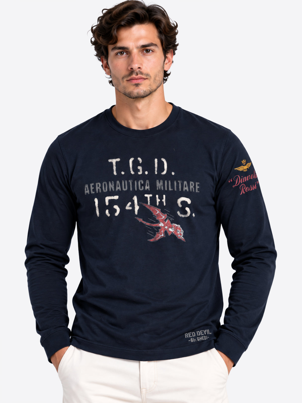 Long-shirt AERONAUTICA MILITARE da Uomo - blu TS256908184 BLU