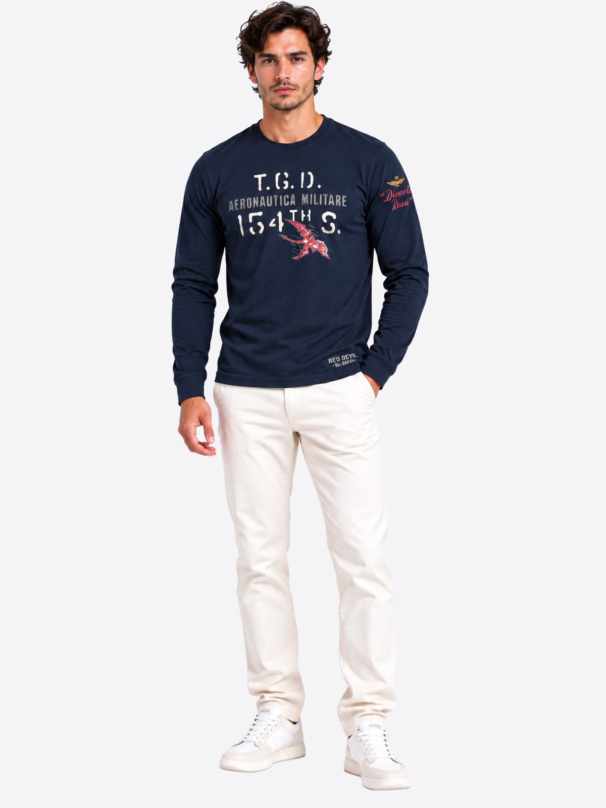 Long-shirt AERONAUTICA MILITARE da Uomo - blu TS256908184 BLU