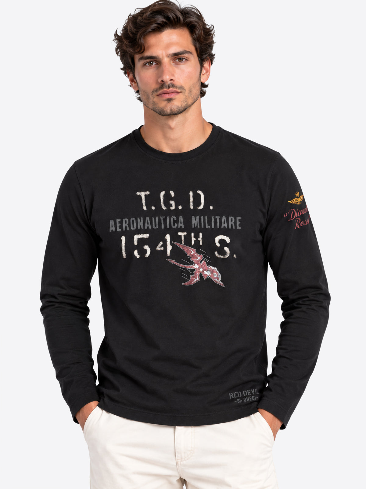 Long-shirt AERONAUTICA MILITARE da Uomo - TS256934300 NERO