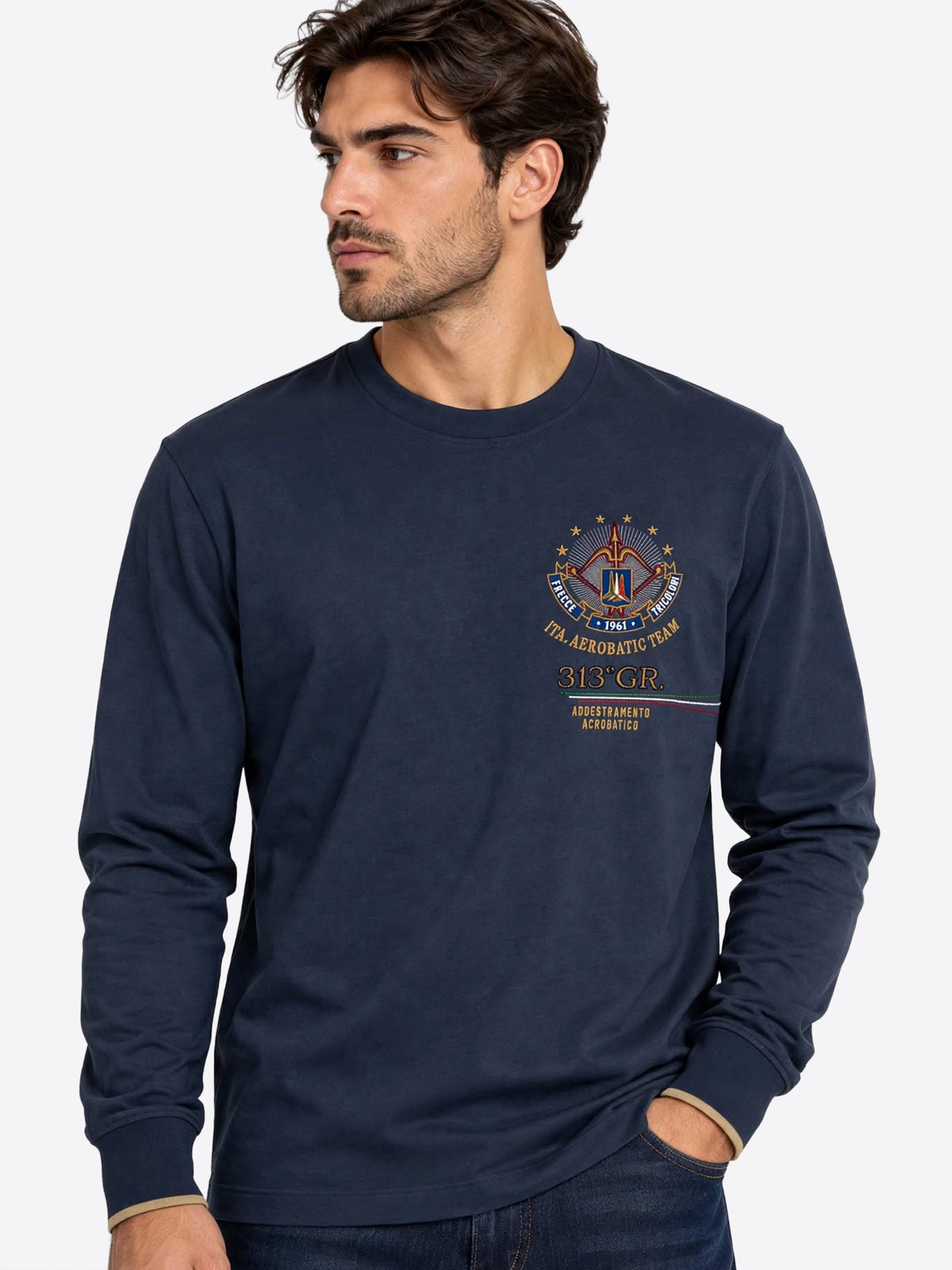 Long-shirt AERONAUTICA MILITARE da Uomo - TS257308184 BLU