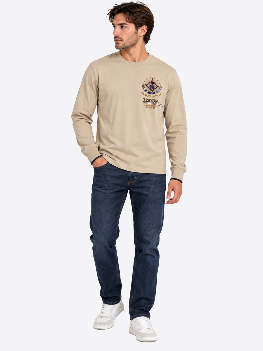 Long-shirt AERONAUTICA MILITARE da Uomo - TS257357646 SABBIA