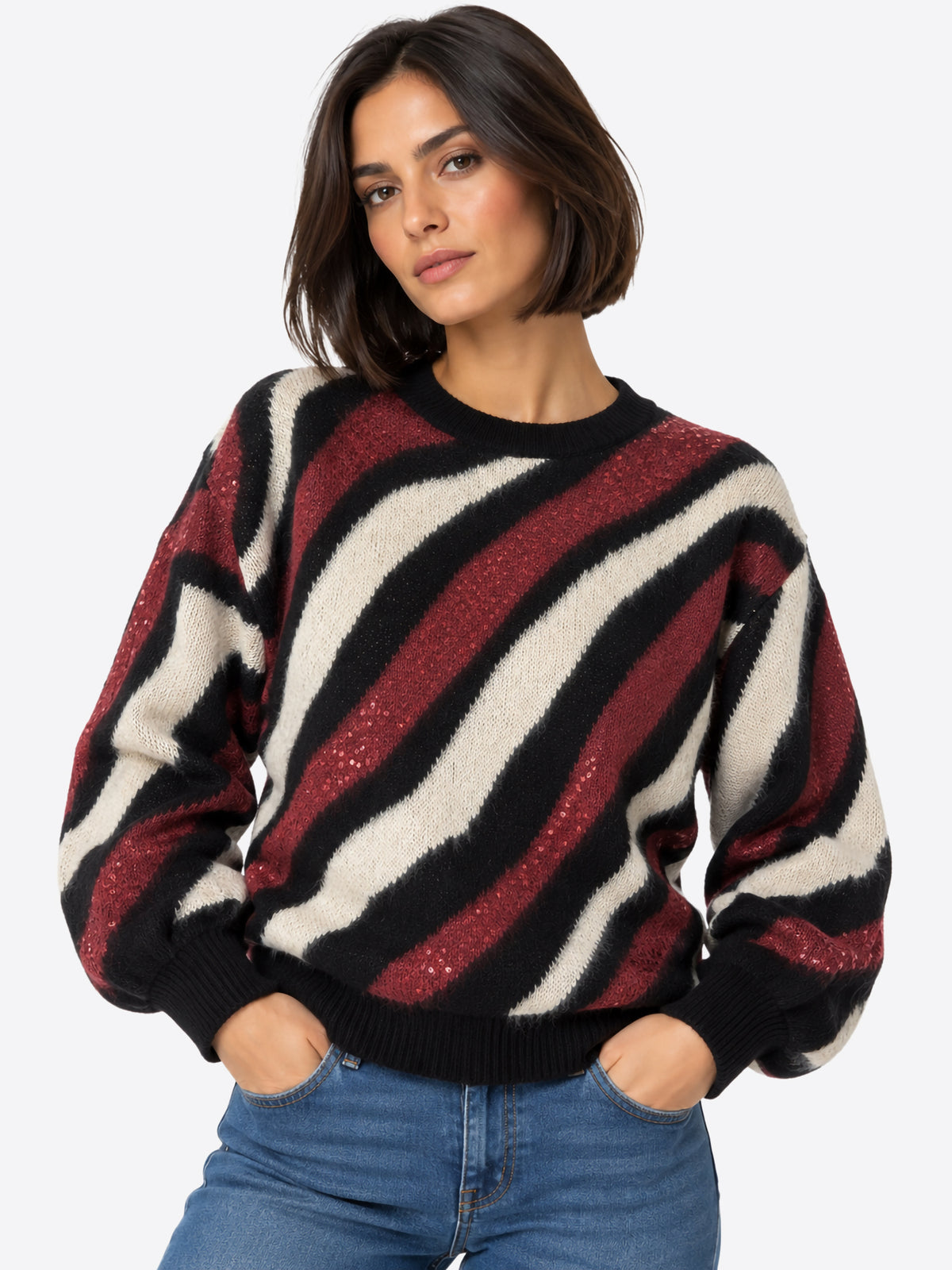 Maglia ARTIGLI da Donna - rosso 5656BORDEAUX