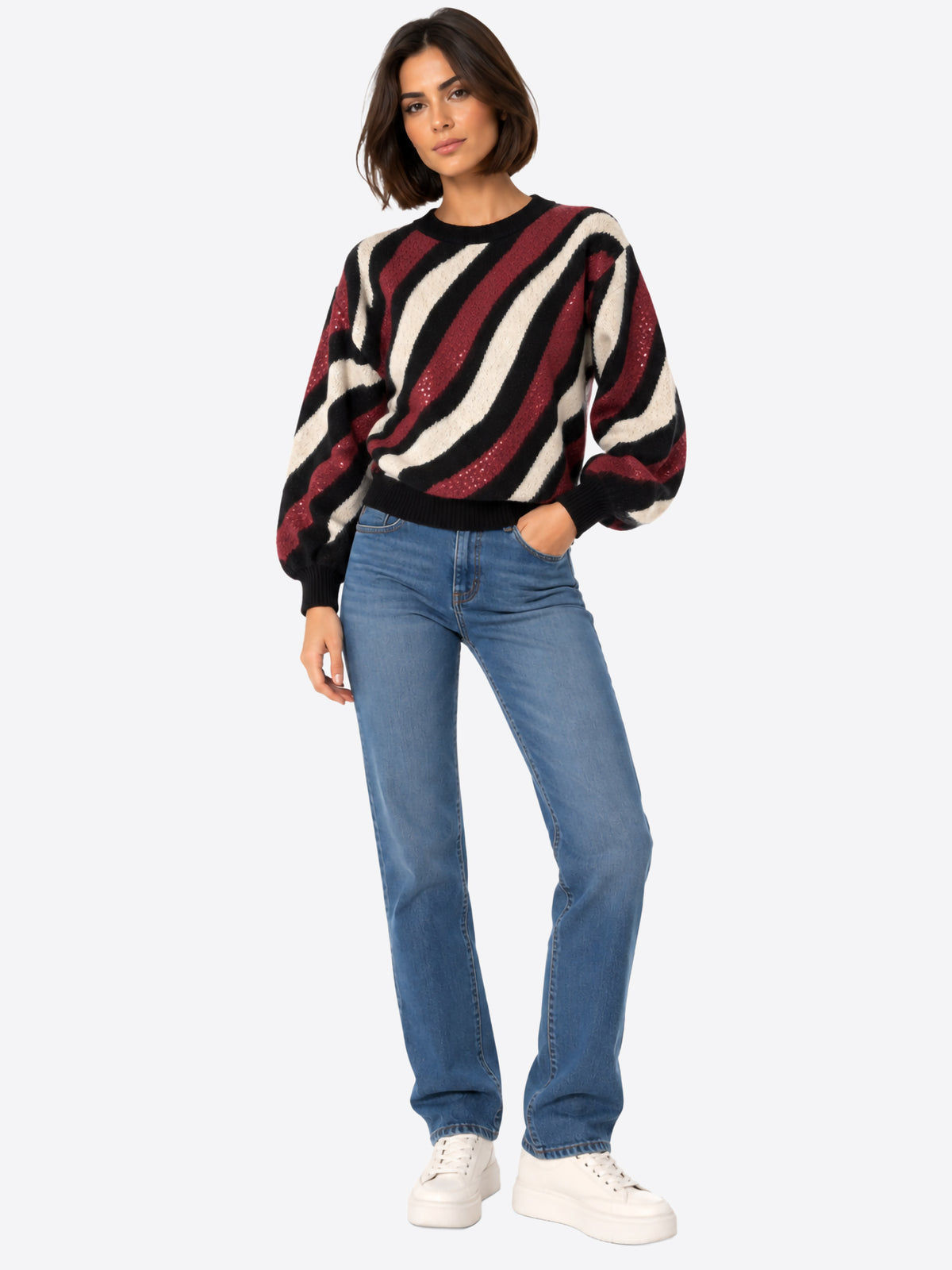 Maglia ARTIGLI da Donna - rosso 5656BORDEAUX