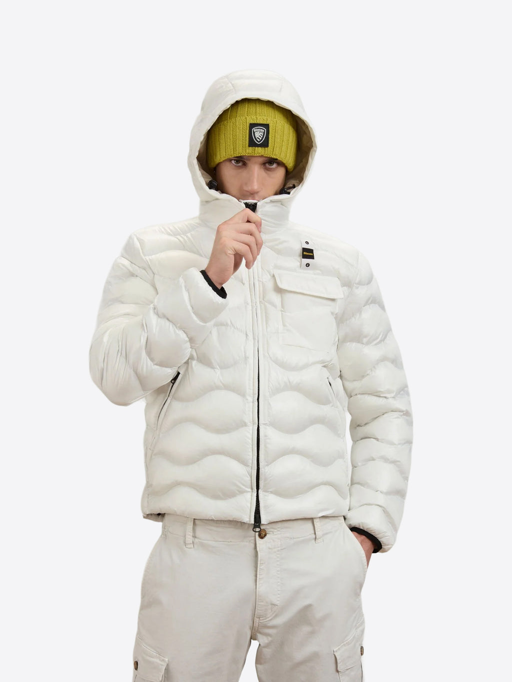 Piumino BLAUER da Uomo - bianco BLUC02053100 BIANCO