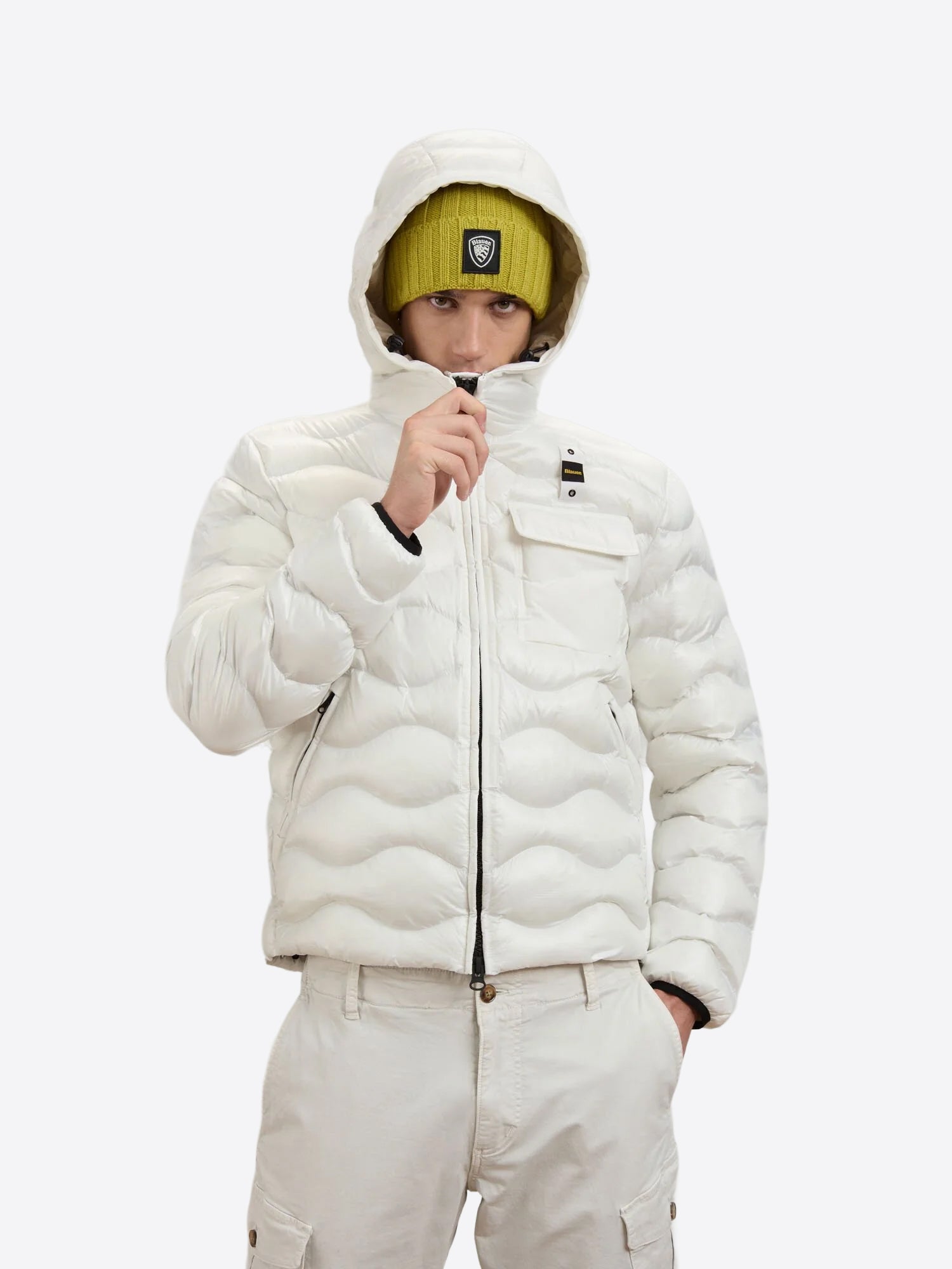 Piumino BLAUER da Uomo - bianco BLUC02053100 BIANCO