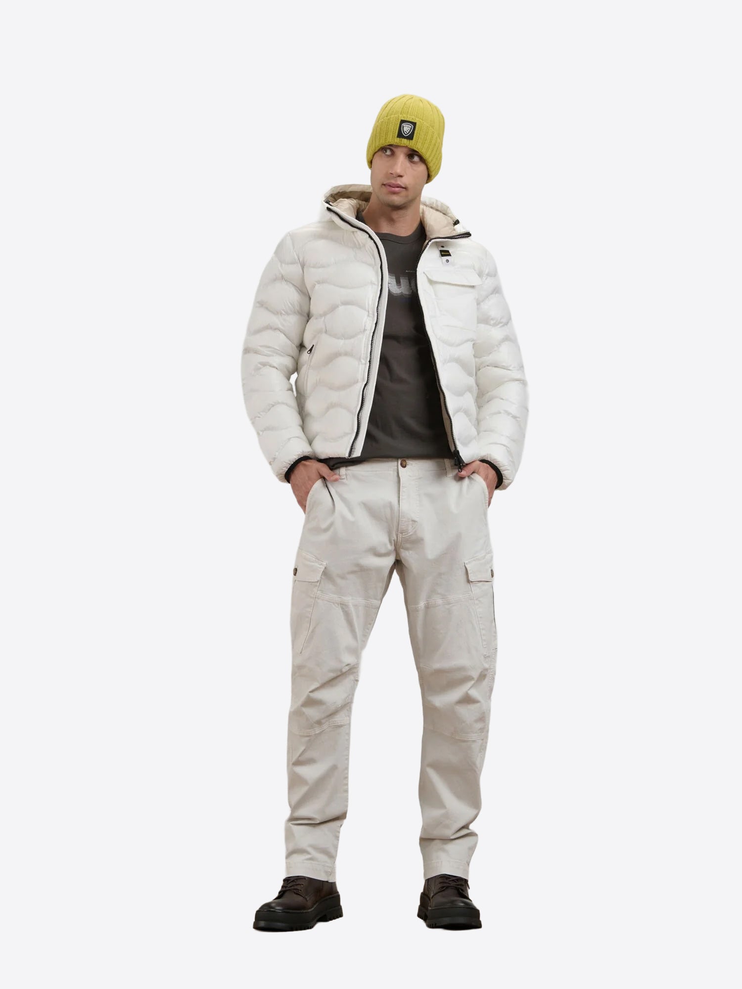 Piumino BLAUER da Uomo - bianco BLUC02053100 BIANCO
