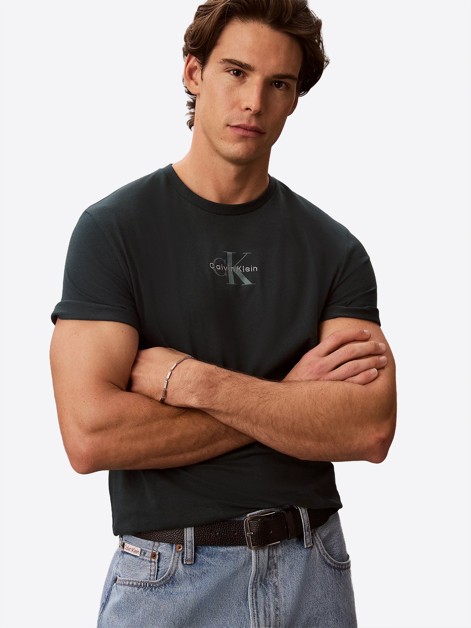 T-shirt CALVIN KLEIN da Uomo - blu LV04RB866GPZM