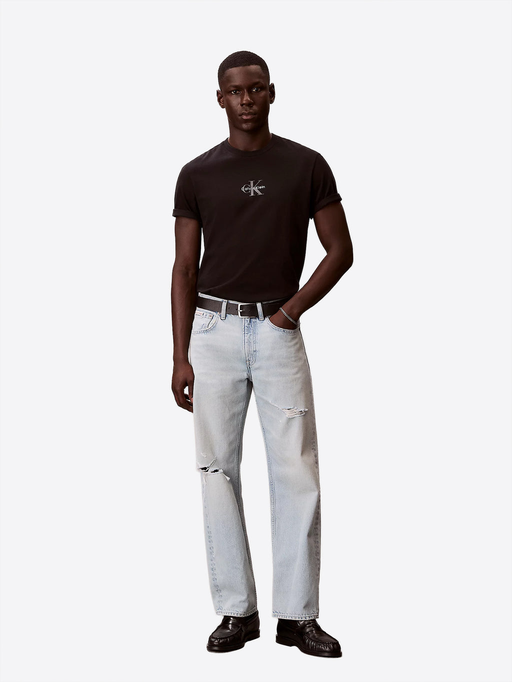 T-shirt CALVIN KLEIN da Uomo - nero LV04RB866GUB1