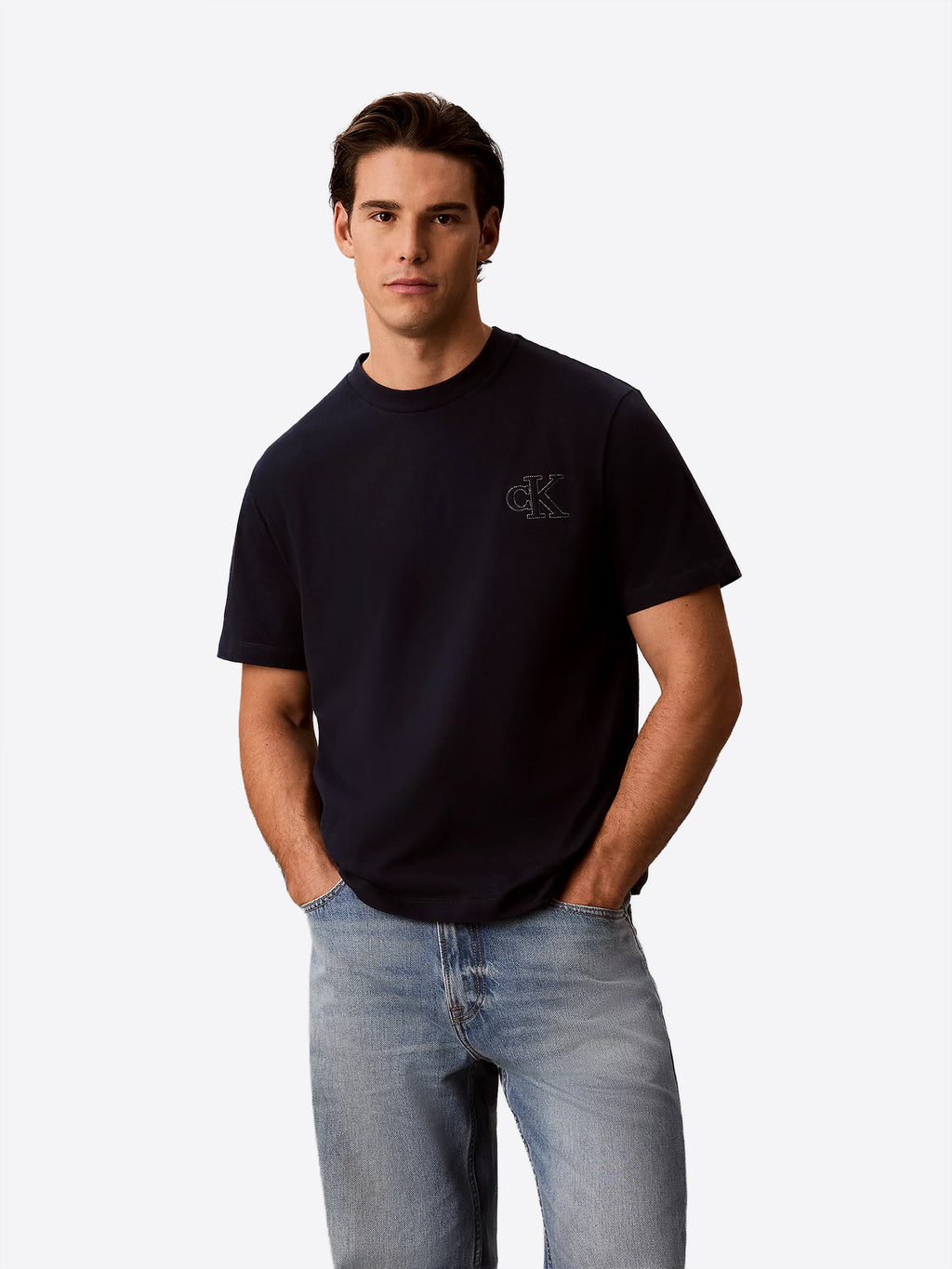 T-shirt CALVIN KLEIN da Uomo - blu LV04RG220GCEF